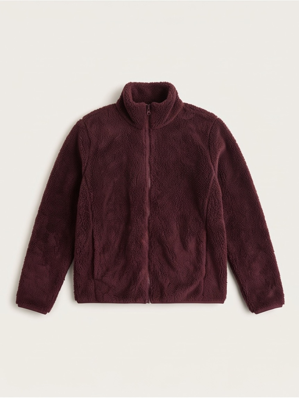 CORE Life Women’s Burgundy Sherpa Fleece Full Zip Jacket Size S